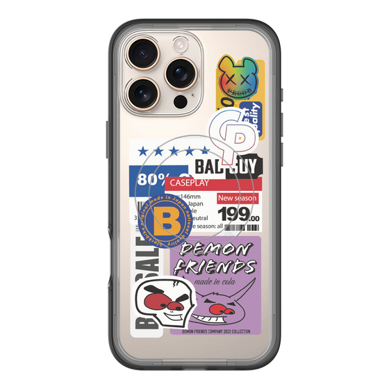 スリムプロテクションプレミアムケース with MagSafe［ Demon Friends Sticker .5 ］