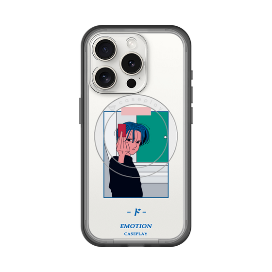 スリムプロテクションプレミアムケース with MagSafe［ 喜怒アイ楽 -怒- ］