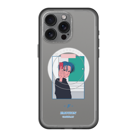 スリムプロテクションプレミアムケース with MagSafe［ 喜怒アイ楽 -怒- ］