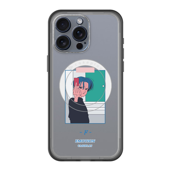 スリムプロテクションプレミアムケース with MagSafe［ 喜怒アイ楽 -怒- ］