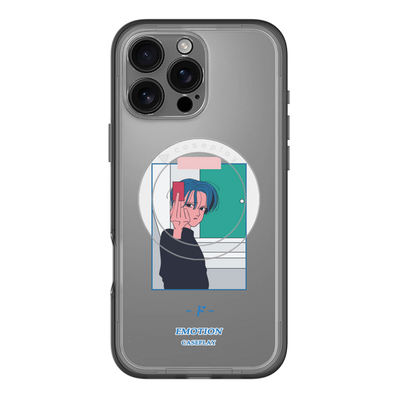 スリムプロテクションプレミアムケース with MagSafe［ 喜怒アイ楽 -怒- ］