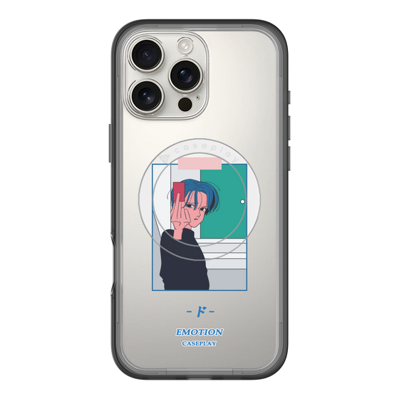スリムプロテクションプレミアムケース with MagSafe［ 喜怒アイ楽 -怒- ］