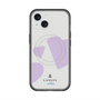 スリムプロテクションプレミアムケース with MagSafe［ LANVIN en Bleu Hearts Purple - ランバン ハート パープル ］