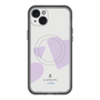 スリムプロテクションプレミアムケース with MagSafe［ LANVIN en Bleu Hearts Purple - ランバン ハート パープル ］