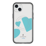 スリムプロテクションプレミアムケース with MagSafe［ LANVIN en Bleu Hearts Blue - ランバン ハート ブルー ］