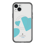 スリムプロテクションプレミアムケース with MagSafe［ LANVIN en Bleu Hearts Blue - ランバン ハート ブルー ］