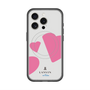 スリムプロテクションプレミアムケース with MagSafe［ LANVIN en Bleu Hearts Pink - ランバン ハート ピンク ］