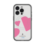 スリムプロテクションプレミアムケース with MagSafe［ LANVIN en Bleu Hearts Pink - ランバン ハート ピンク ］
