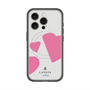 スリムプロテクションプレミアムケース with MagSafe［ LANVIN en Bleu Hearts Pink - ランバン ハート ピンク ］