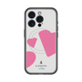 スリムプロテクションプレミアムケース with MagSafe［ LANVIN en Bleu Hearts Pink - ランバン ハート ピンク ］