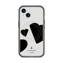 スリムプロテクションプレミアムケース with MagSafe［ LANVIN en Bleu Hearts Black - ランバン ハート ブラック ］