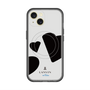 スリムプロテクションプレミアムケース with MagSafe［ LANVIN en Bleu Hearts Black - ランバン ハート ブラック ］