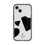 スリムプロテクションプレミアムケース with MagSafe［ LANVIN en Bleu Hearts Black - ランバン ハート ブラック ］