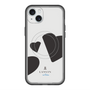 スリムプロテクションプレミアムケース with MagSafe［ LANVIN en Bleu Hearts Black - ランバン ハート ブラック ］