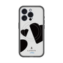 スリムプロテクションプレミアムケース with MagSafe［ LANVIN en Bleu Hearts Black - ランバン ハート ブラック ］