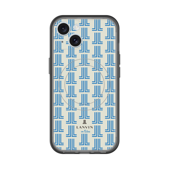 スリムプロテクションプレミアムケース with MagSafe［ LANVIN en Bleu Monogram Blue - ランバン ブルーモノグラム ］