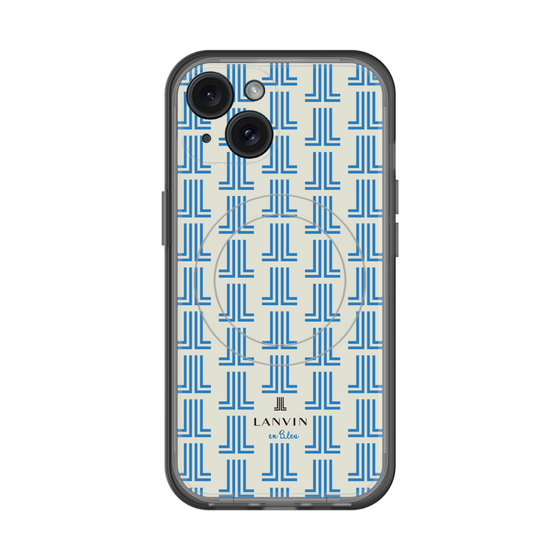 スリムプロテクションプレミアムケース with MagSafe［ LANVIN en Bleu Monogram Blue - ランバン ブルーモノグラム ］