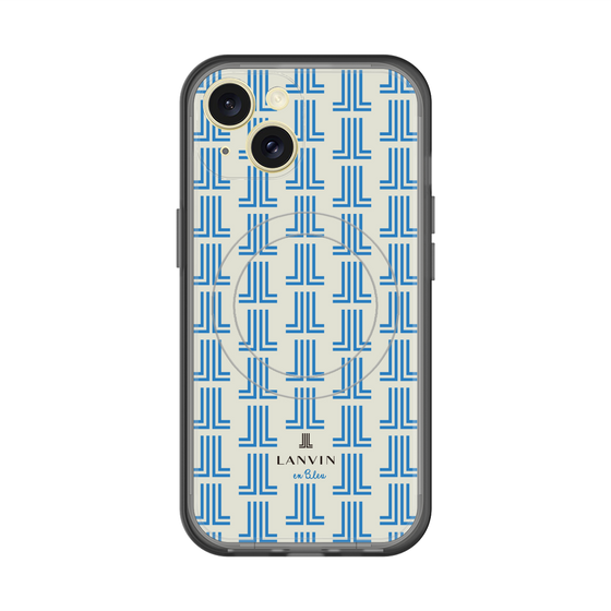 スリムプロテクションプレミアムケース with MagSafe［ LANVIN en Bleu Monogram Blue - ランバン ブルーモノグラム ］