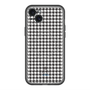 スリムプロテクションプレミアムケース with MagSafe［ Houndstooth Pattern Black with LANVIN en Bleu logo- ランバン 千鳥格子柄 ブラック ］