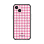 スリムプロテクションプレミアムケース with MagSafe［ Houndstooth Pattern Pink with LANVIN en Bleu logo- ランバン 千鳥格子柄 ピンク ］