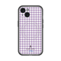 スリムプロテクションプレミアムケース with MagSafe［ Houndstooth Pattern Purple -with LANVIN en Bleu logo ランバン 千鳥格子柄 パープル ］