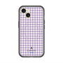 スリムプロテクションプレミアムケース with MagSafe［ Houndstooth Pattern Purple -with LANVIN en Bleu logo ランバン 千鳥格子柄 パープル ］