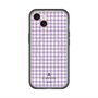 スリムプロテクションプレミアムケース with MagSafe［ Houndstooth Pattern Purple -with LANVIN en Bleu logo ランバン 千鳥格子柄 パープル ］