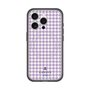 スリムプロテクションプレミアムケース with MagSafe［ Houndstooth Pattern Purple -with LANVIN en Bleu logo ランバン 千鳥格子柄 パープル ］