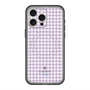 スリムプロテクションプレミアムケース with MagSafe［ Houndstooth Pattern Purple -with LANVIN en Bleu logo ランバン 千鳥格子柄 パープル ］