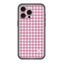 スリムプロテクションプレミアムケース with MagSafe［ Checkered Pink - ギンガムチェック ピンク ］