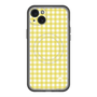 スリムプロテクションプレミアムケース with MagSafe［ Checkered Yellow - ギンガムチェック イエロー ］