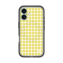 スリムプロテクションプレミアムケース with MagSafe［ Checkered Yellow - ギンガムチェック イエロー ］