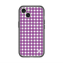 スリムプロテクションプレミアムケース with MagSafe［ Checkered Purple - ギンガムチェック パープル ］