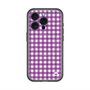 スリムプロテクションプレミアムケース with MagSafe［ Checkered Purple - ギンガムチェック パープル ］