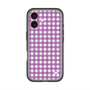 スリムプロテクションプレミアムケース with MagSafe［ Checkered Purple - ギンガムチェック パープル ］