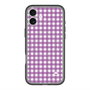 スリムプロテクションプレミアムケース with MagSafe［ Checkered Purple - ギンガムチェック パープル ］