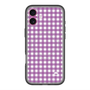 スリムプロテクションプレミアムケース with MagSafe［ Checkered Purple - ギンガムチェック パープル ］