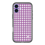 スリムプロテクションプレミアムケース with MagSafe［ Checkered Purple - ギンガムチェック パープル ］