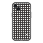 スリムプロテクションプレミアムケース with MagSafe［ Checkered Purple - ギンガムチェック ブラック ］