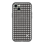 スリムプロテクションプレミアムケース with MagSafe［ Checkered Purple - ギンガムチェック ブラック ］