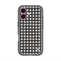 スリムプロテクションプレミアムケース with MagSafe［ Checkered Purple - ギンガムチェック ブラック ］