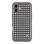 スリムプロテクションプレミアムケース with MagSafe［ Checkered Purple - ギンガムチェック ブラック ］