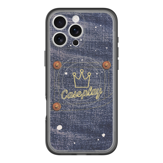スリムプロテクションプレミアムケース with MagSafe［ Denim Used Jeans - デニム・ユーズド・ジーンズ ］