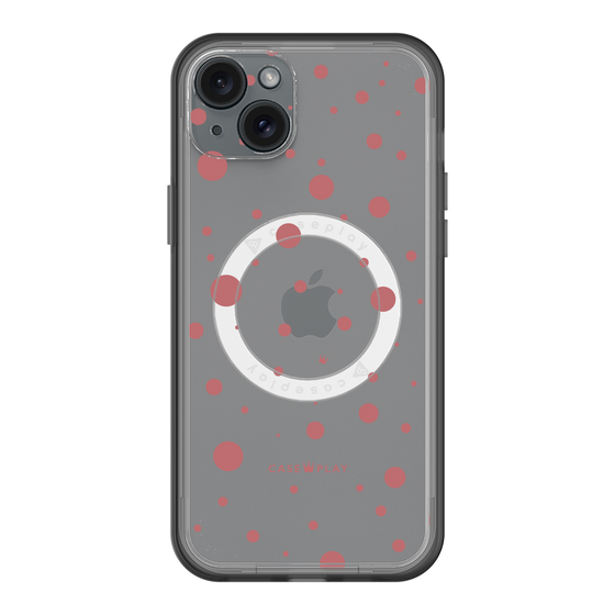 スリムプロテクションプレミアムケース with MagSafe［ Dippin dots Red - ディッピンドッツ レッド ］