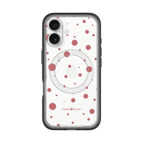 スリムプロテクションプレミアムケース with MagSafe［ Dippin dots Red - ディッピンドッツ レッド ］