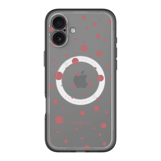 スリムプロテクションプレミアムケース with MagSafe［ Dippin dots Red - ディッピンドッツ レッド ］