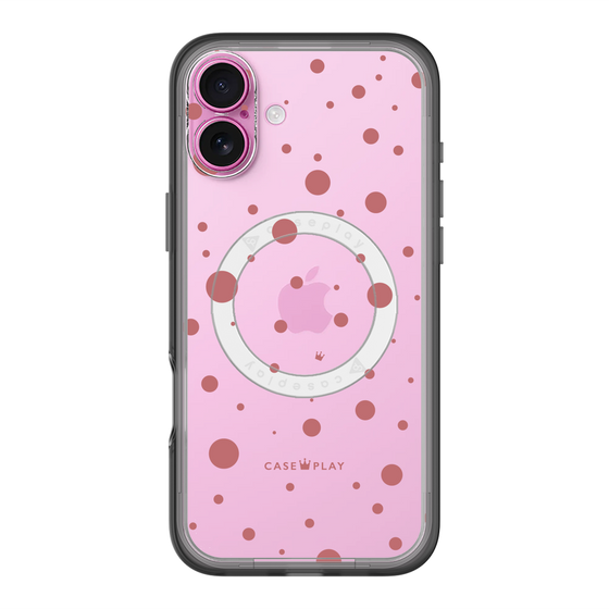 スリムプロテクションプレミアムケース with MagSafe［ Dippin dots Red - ディッピンドッツ レッド ］