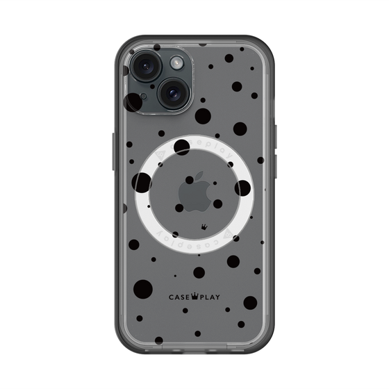 スリムプロテクションプレミアムケース with MagSafe［ Dippin dots Black - ディッピンドッツ ブラック ］