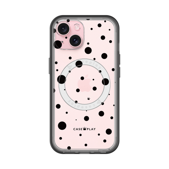スリムプロテクションプレミアムケース with MagSafe［ Dippin dots Black - ディッピンドッツ ブラック ］