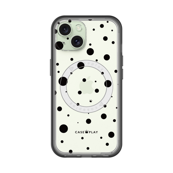 スリムプロテクションプレミアムケース with MagSafe［ Dippin dots Black - ディッピンドッツ ブラック ］